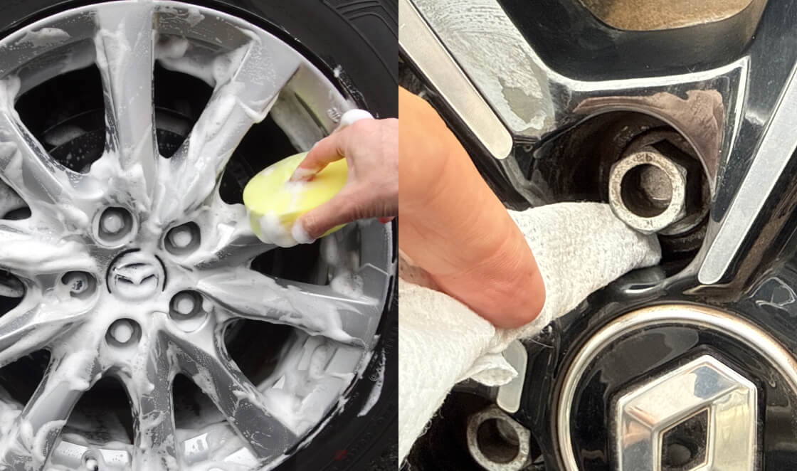 製品をホイールに使用した後のイメージ